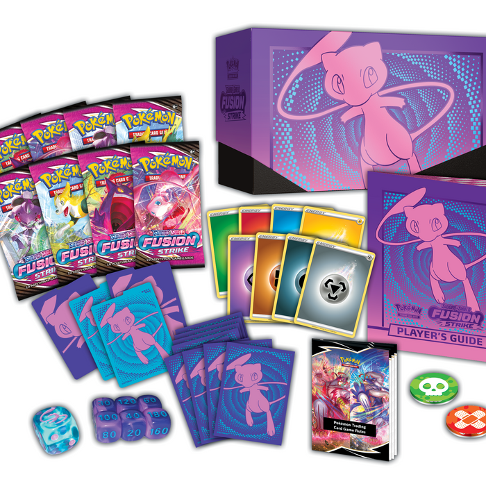 Pokémon: Fusion Strike Elite Trainer Box with components