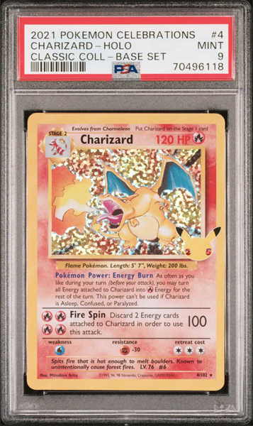 Charizard 4/102 Celebrations PSA 9